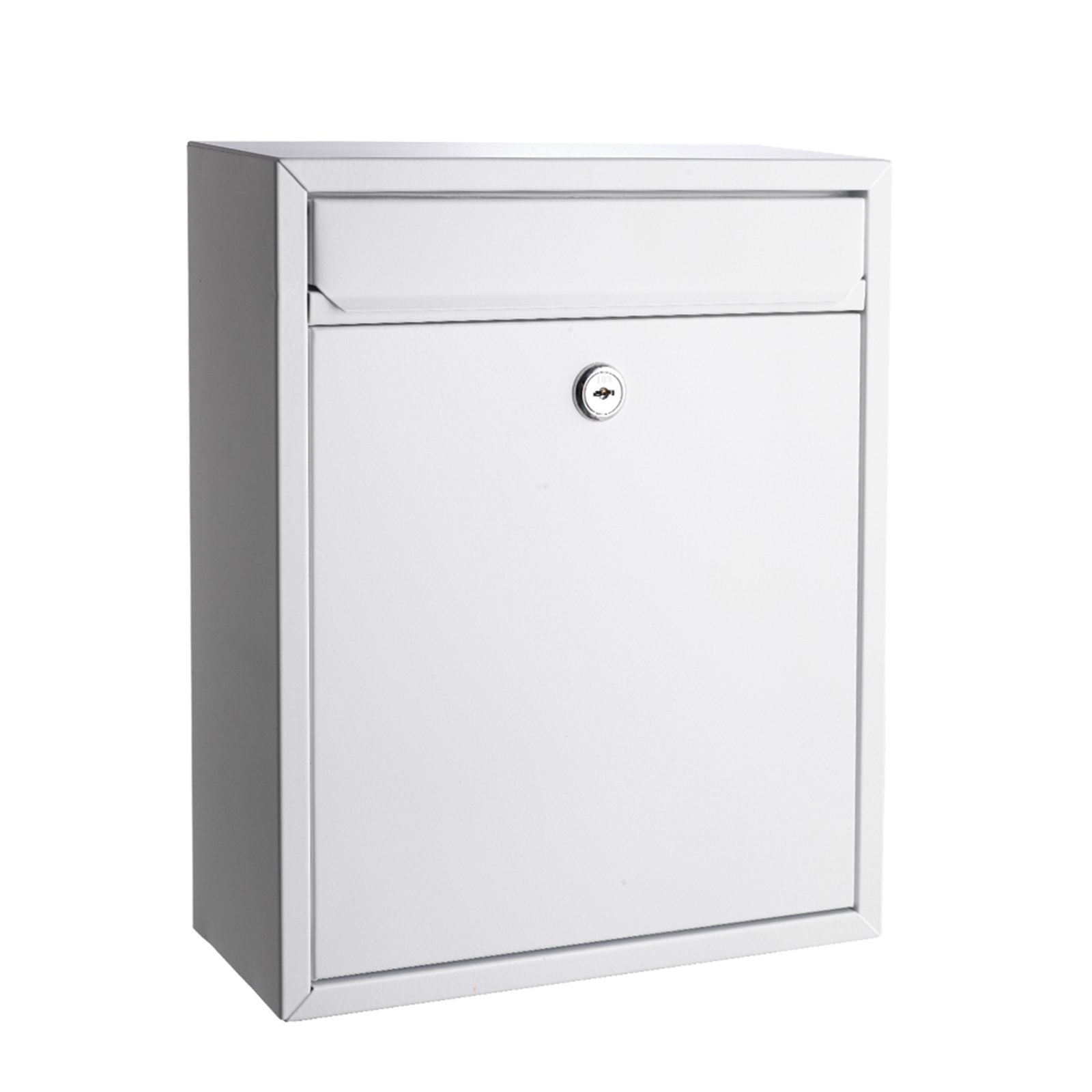 Sandleford White Napoli Wall Mount Letterbox