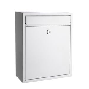 Sandleford White Napoli Wall Mount Letterbox