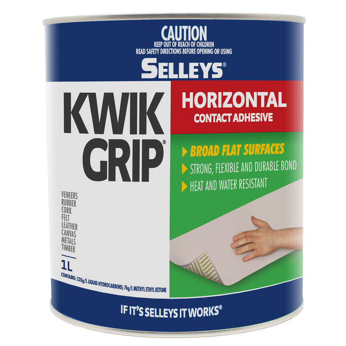 Selleys 1L Kwik Grip Horizontal Contact Adhesive