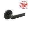 Ikonic San Fran Matte Black Privacy Lever Set - Privacy Matte Black