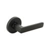 Ikonic San Fran Matte Black Privacy Lever Set - Privacy Matte Black