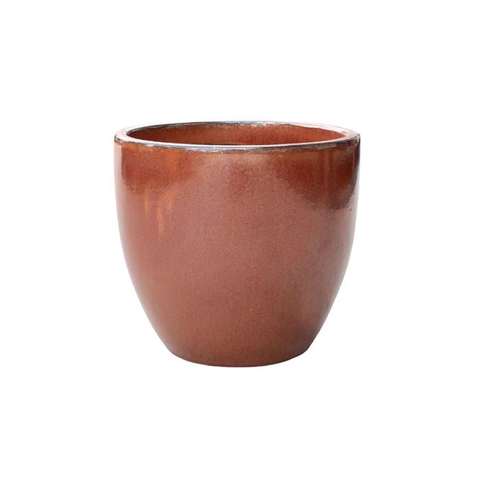 Northcote Pottery 23cm Copper Small Primo Mod Egg Garden Pot