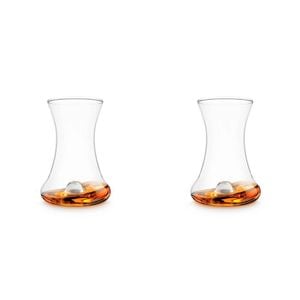 2PK Winex Rum Taster Curved Drinking Glass Drinkware - Clear