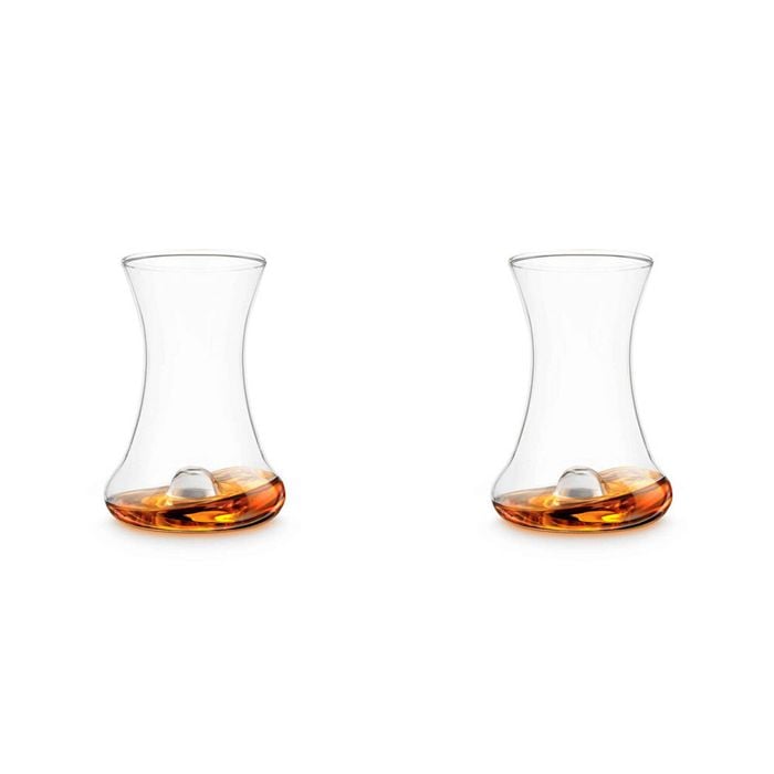 2PK Winex Rum Taster Curved Drinking Glass Drinkware - Clear