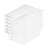 SOGA 1/2 GN Polycarbonate Food Pan 150mm Clear 6 Pack