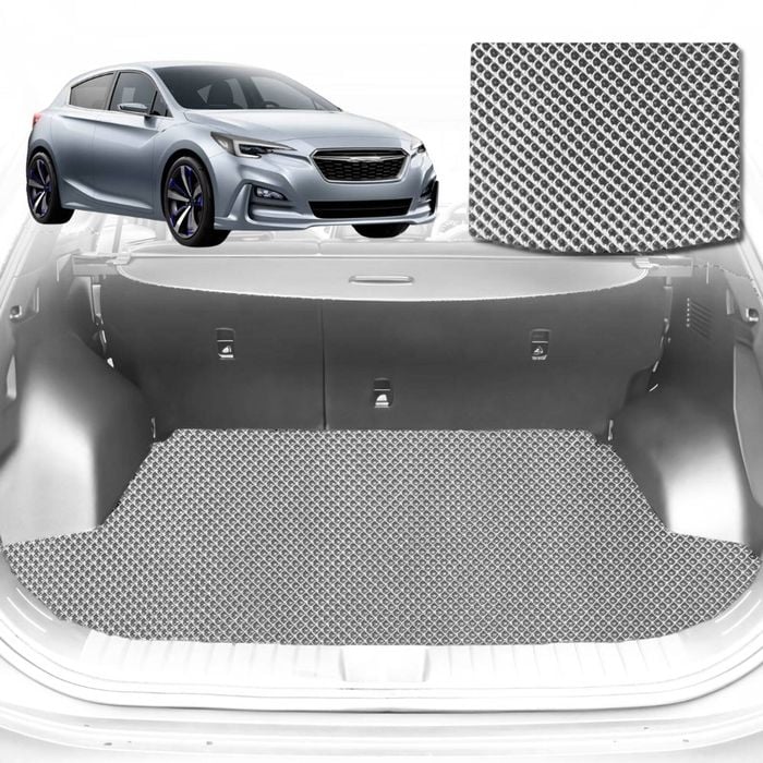 6D Diamond Car Boot Mat for Subaru Impreza 2016-Current-Cargo Mat-Grey-Outback GT