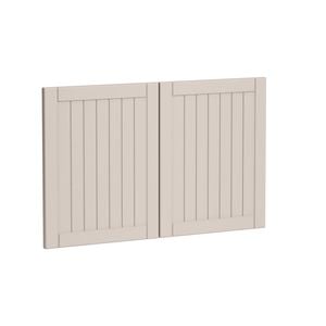 Kaboodle 900mm Cannellini Country Med Rangehood Doors - 2 Pack