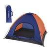 NNEOBA Lightweight 3-4 Person Camping Tent with Rain Fly Blue/Orange
