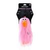 Paws & Claws 22cm Super Shaggy Duck Dog/Pet Toy Pink