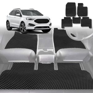 6D Diamond Car Floor Mats for Ford Endura 2018-2020-Full Set-Black-Outback GT