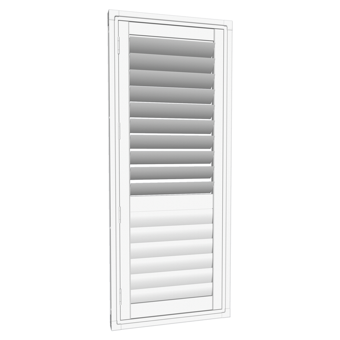 EasyAS 610 x 1500mm White Adjustable Plantation Shutter