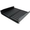StarTech.com 2U 16in Universal Vented Rack Mount Cantilever Shelf - Fixed Server Rack Cabinet Shelf