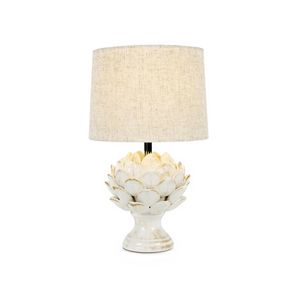 Clay & Kin 37cm Cream Petaline Table Lamp