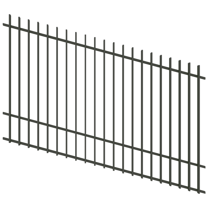 ProtectorAl 1201-2400W x 1500H Woodland Grey Radiator Pool Fence Panel Raked Up to 15º