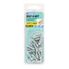 Zenith 3/16" x 18mm Zinc Plated Countersunk Bolt And Nut - 20 Pack