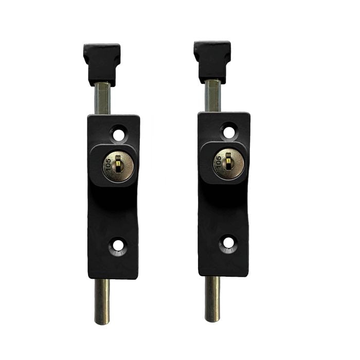 Patio Bolt 2pk Matt Blk A02021