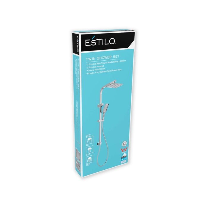 Estilo WELS 3 Star 9L/min Twin Shower Set