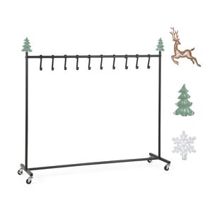 Costway 10-Hook Christmas Stocking Holder Stand Heavy Duty Clothes Rack