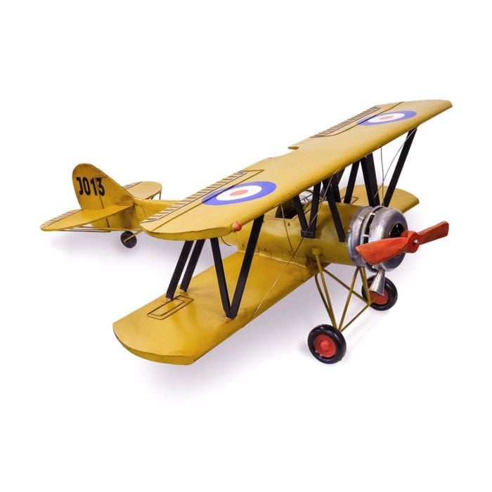 Boyle Metal Ornament Figurine Ex Large The Arvo 621 Aircraft Yellow 96x94cm