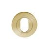 Zanda 55mm Diameter Satin Brass Round Oval Escutcheon