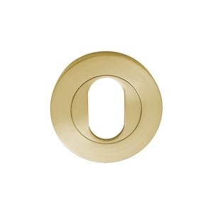 Zanda 55mm Diameter Satin Brass Round Oval Escutcheon