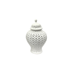 Elegant Collections Small White Classic Hampton Ceramic Urn