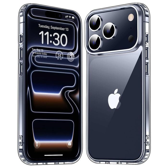 MEZON Apple iPhone 17 Pro (6.3") Clear Ultra Slim TPU Gel Back Case