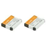 2PK Jupio Li-Ion 3.6V 1150mAh Rechargeable Battery For Panasonic DMW-BCM13E Cam