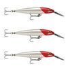 3x Rapala 14cm Countdown Magnum Sinking Trolling Fishing Lures - Redhead