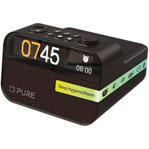 Pure Moment Charge Clock Radio and Sleep Companion - Black