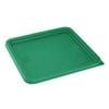 Hygiplas Square Food Storage Container Lid Colour Coded Green Large 295x295mm Commercial Kitchen Storage