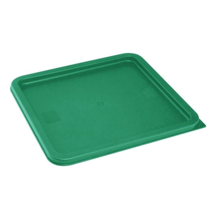 Hygiplas Square Food Storage Container Lid Colour Coded Green Large 295x295mm Commercial Kitchen Storage