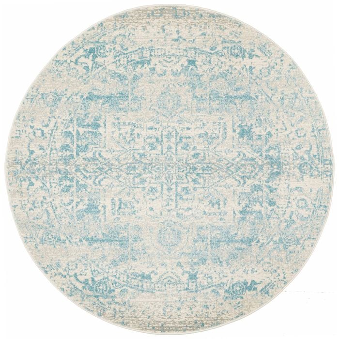 Sense 253 White Blue 150X150Cm Rug