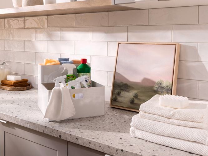Brand page - Inabox - 5 stackable organisers in laundry