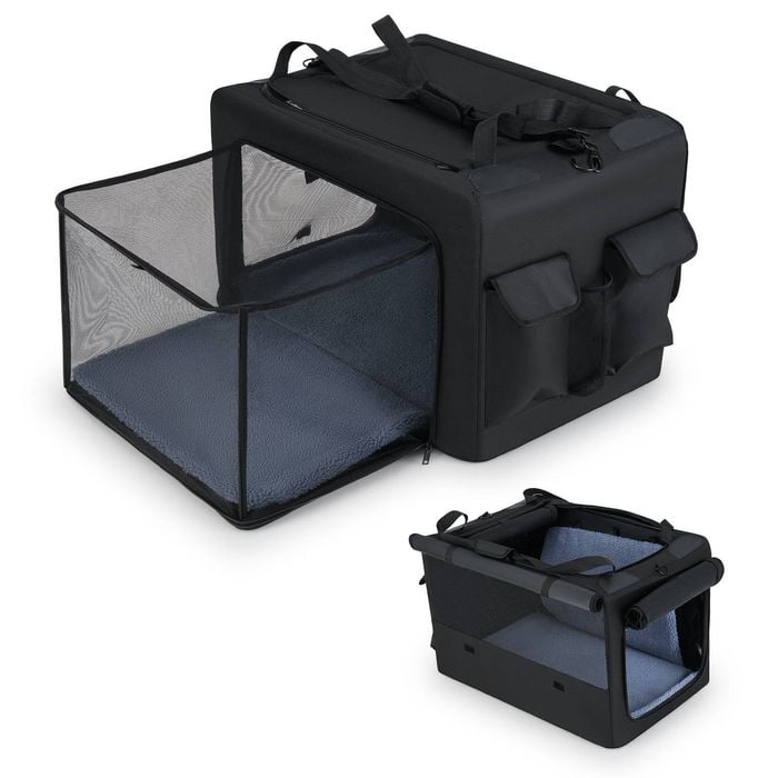 Costway Folding Pet Carrier Dog Crate