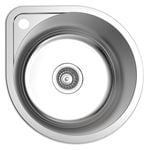 Mondella Resonance Single Bowl Round Sink With Tap Landing