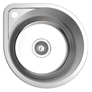 Mondella Resonance Single Bowl Round Sink With Tap Landing