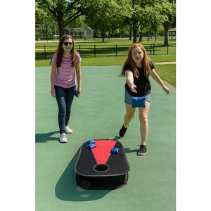 Collapsible Portable Corn Hole Boards With 8 Cornhole Bean Bags, Carry Case