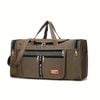 Foldable Nylon Travel Duffel Bag Khaki