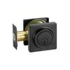 Delf Matte Black Low Profile Square Double Cylinder Deadbolt