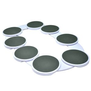 Expandable Lazy Susan Turntable Rotating Serving Tray for Rectangular Tables