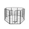 Pawz 48" Double Door Pet Crate With Divider Black