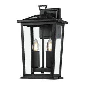 Trinity W2 Exterior Wall Light - Black - Medium