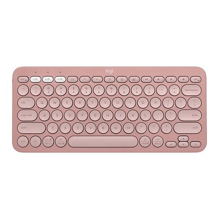 Logitech K380s Pebble Keys 2 Wireless Keyboard - Tonal Rose [920-011755]