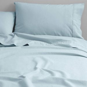 Canningvale Single Cozi Cotton Sheet w/ Pillowcase Set - Seafoam