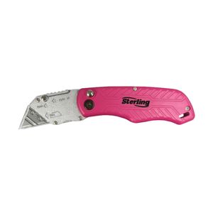 Sterling 165mm Pink Folding Utility Knife