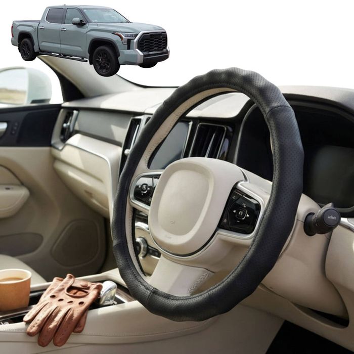 Australian Goose Steering Wheel Cover for Toyota Tundra 2022 - Current (3rd gen) Circle Black