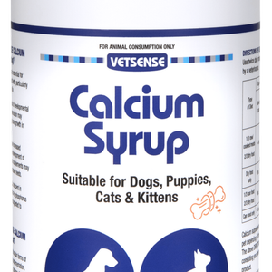 Vetsense Calcium Syrup Nutritional Supplement for Dogs & Cats 1L