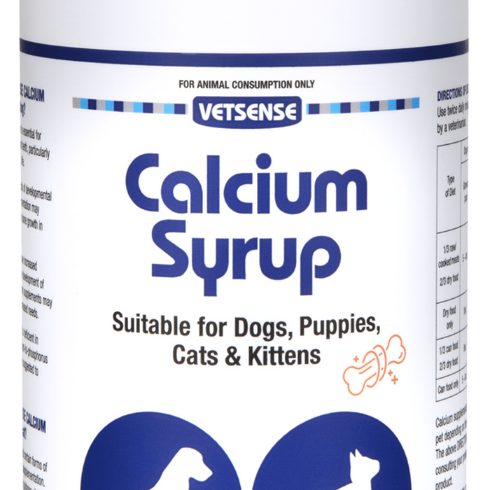 Vetsense Calcium Syrup Nutritional Supplement for Dogs & Cats 1L