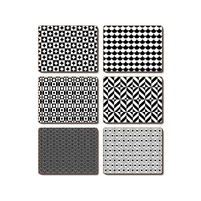 Cinnamon Cork Backed Coasters Set of 6 Mono